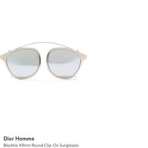 Dior clip-on sunglasses